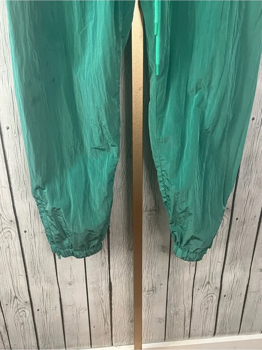 FOG Essentials Fear of God Men's Green Nylon Track Pants Jogger Size XL